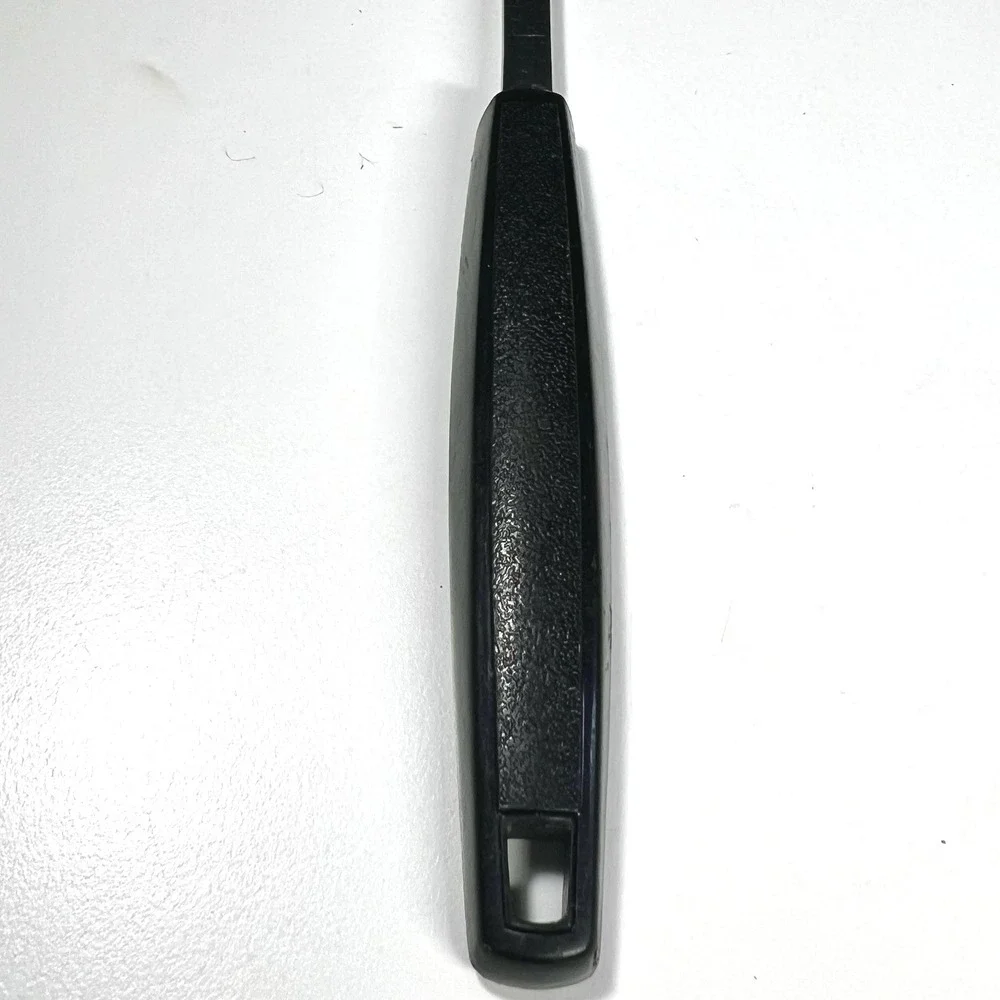 Vintage EKCO Stainless Steel Meat Carving Fork Black Floral Handle MCM‎ 12